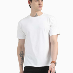 Home classic white cotton t shirt
