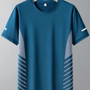 Home blue sports performance t shirt