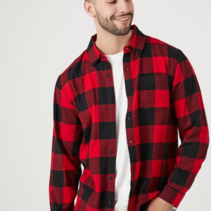 Home uniqlo flannel checked shirt long sleeve regular collar